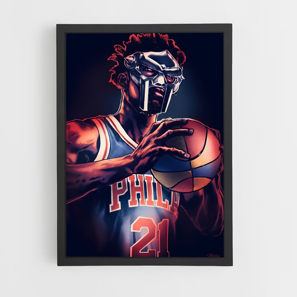Poster Joel embiid – affiche Basketball (vue 2)